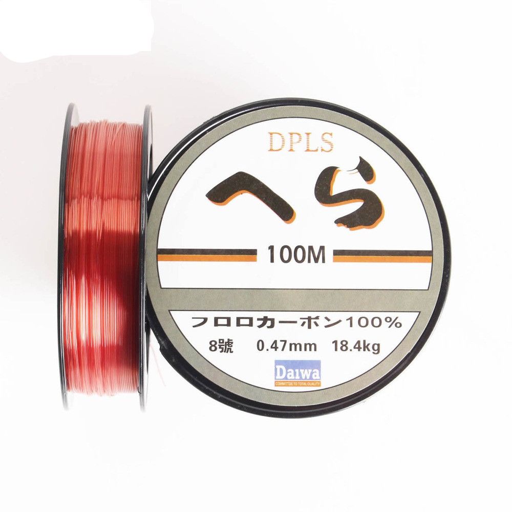 A 100 m spool of wine red nylon fishing line